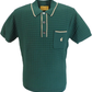 Gabicci Mens Ivy Green Archive Roy Knitted Polo Shirt