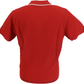Gabicci Mens Cherry Red Archive Roy Knitted Polo Shirt