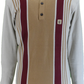 Gabicci Mens Linen Multi Searle Multi Stripe Knitted Polo