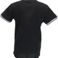 Lambretta Mens Black Two Tone Ringer Retro T Shirt