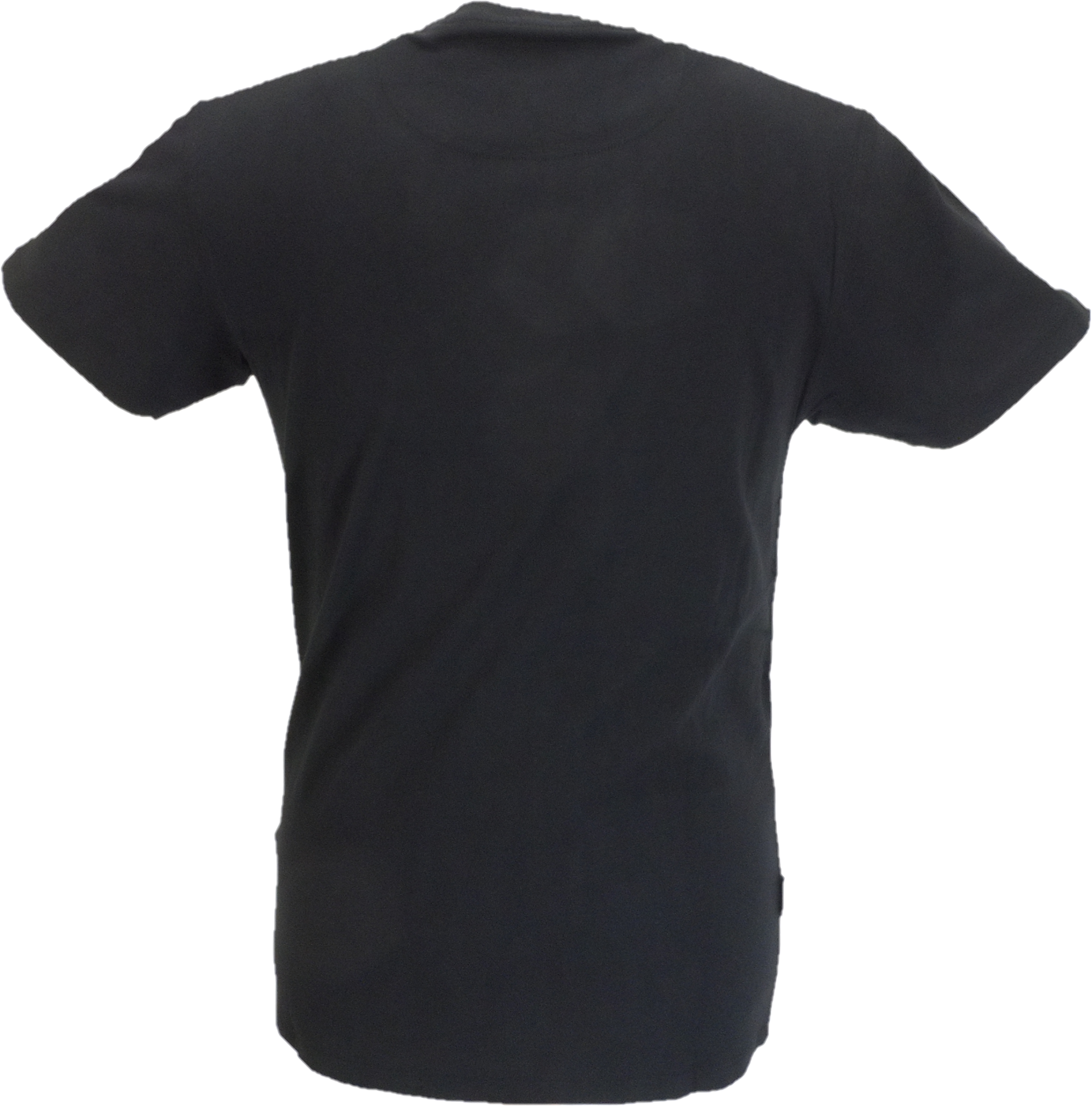 Lambretta Mens Black Two Tone Stripe Retro T Shirt