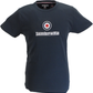 Lambretta Mens Navy Blue Embroidered Target T Shirt