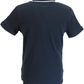 Lambretta Navy & White Retro Gingham Tipped Polo Shirts
