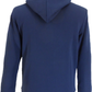 Lambretta Mens Navy Blue Stripe Logo Hooded Top