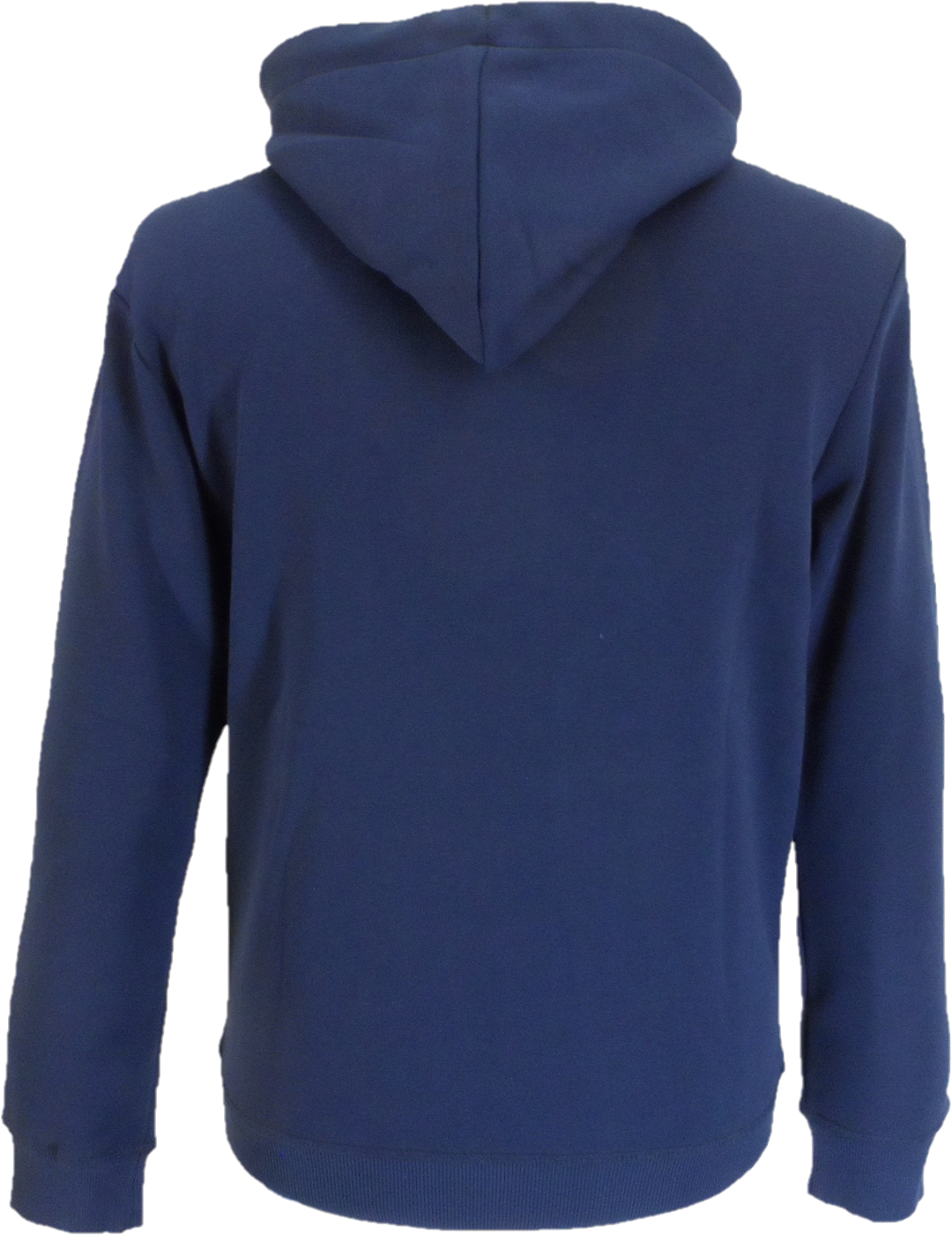 Lambretta Mens Navy Blue Stripe Logo Hooded Top