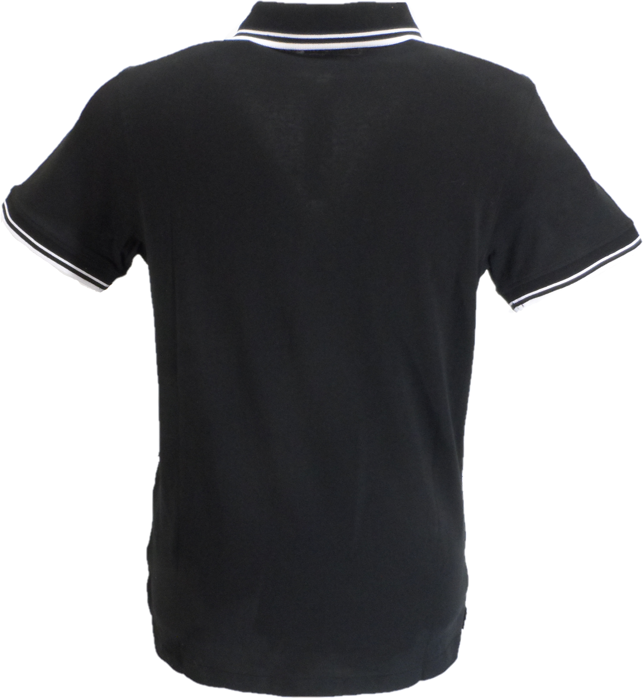 Lambretta Mens Black/White Houndstooth Polo Shirts