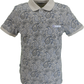 Lambretta Stone Paisley Print Polo Shirts