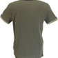 Lambretta Khaki/White/Navy/Gold Retro Target Logo 100% Cotton Polo Shirts