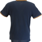 Lambretta Navy Tan Retro Target Logo 100% Cotton Polo Shirts