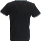 Lambretta Black Retro Vertical Stripe Polo Shirts