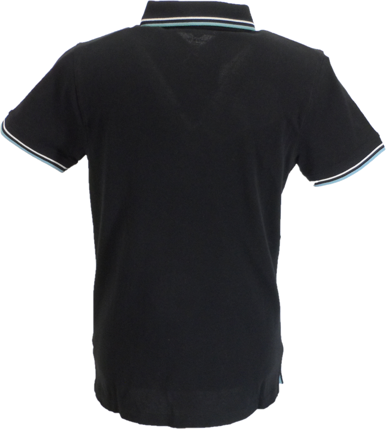 Lambretta Black Retro Vertical Stripe Polo Shirts