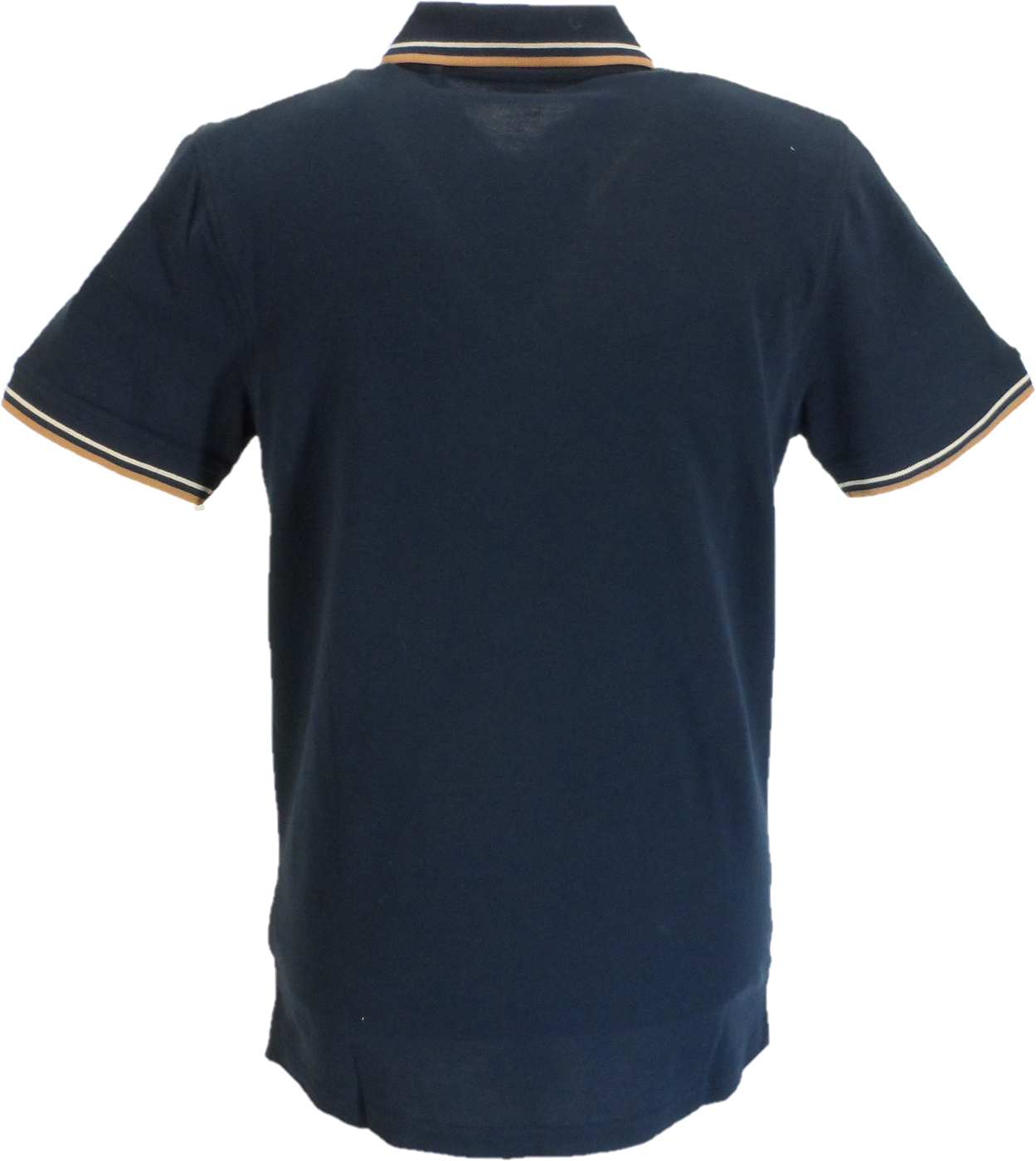 Lambretta Navy Blue Retro Vertical Stripe Polo Shirts