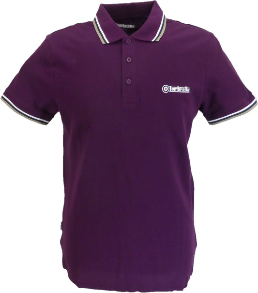 Lambretta Winter Bloom Retro Target Logo 100% Cotton Polo Shirts