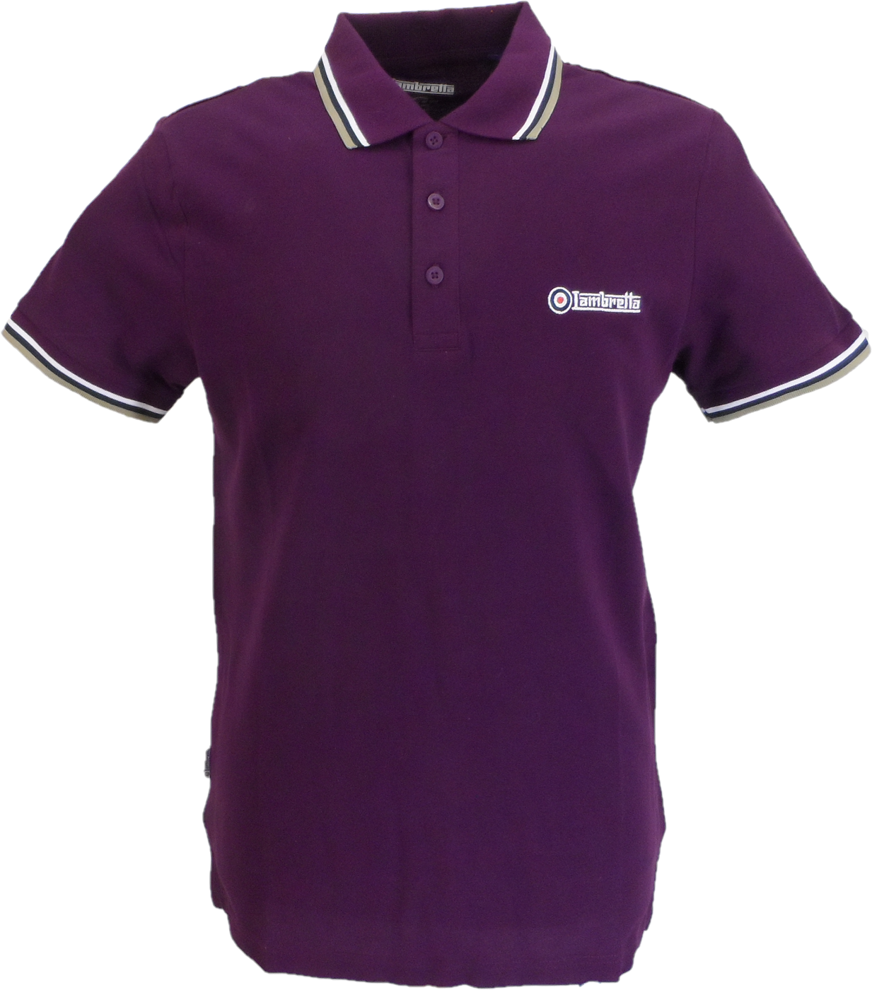 Lambretta Winter Bloom Retro Target Logo 100% Cotton Polo Shirts