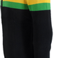 Trojan Mens Black Zip Up Stripe Cardigan