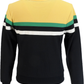 Trojan Mens Black Panel Stripe Track Tops