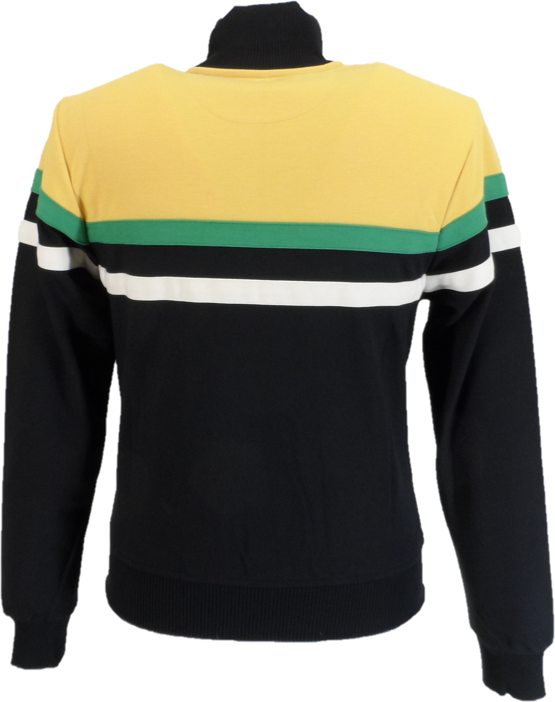 Trojan Mens Black Panel Stripe Track Tops