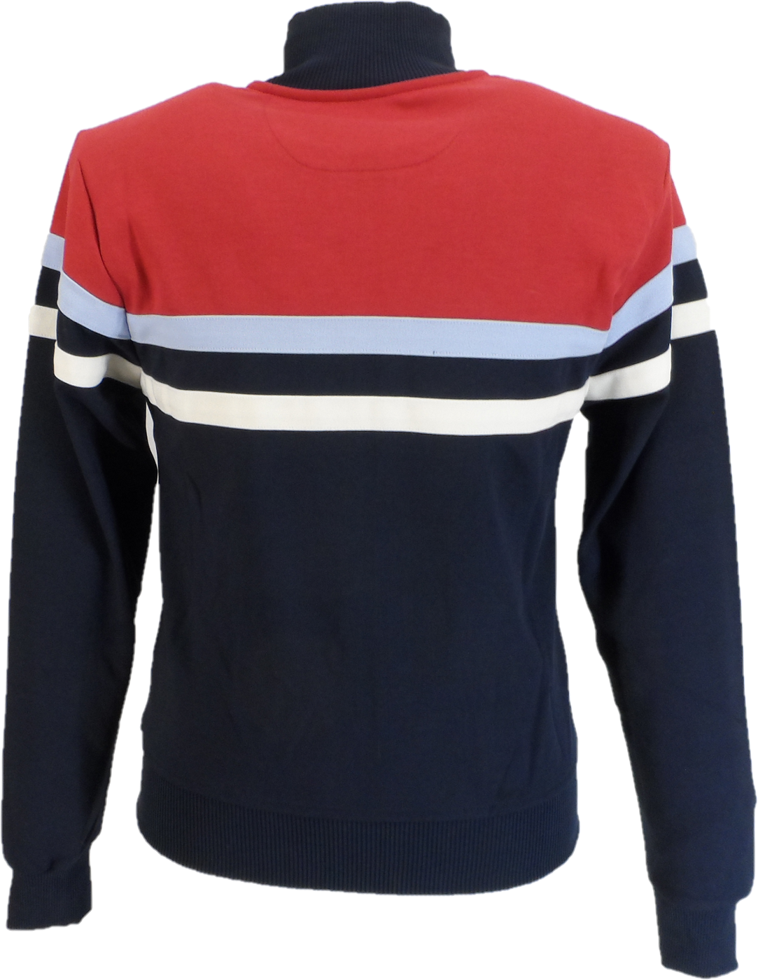 Trojan Mens Navy Blue Panel Stripe Track Tops