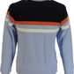 Trojan Mens Powder Blue Panel Stripe Track Tops