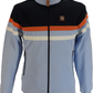 Trojan Mens Powder Blue Panel Stripe Track Tops