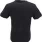 Trojan  Mens Black Logo 100% Self Flock T-Shirt