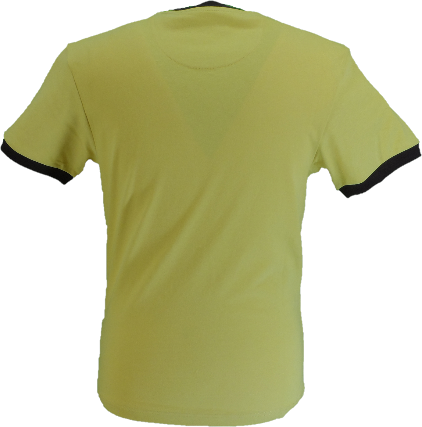 Trojan Mens Mustard Yellow Spirit of 69 100% Cotton Peach T-Shirt