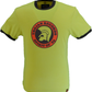 Trojan Mens Mustard Yellow Spirit of 69 100% Cotton Peach T-Shirt