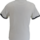 Trojan Mens Ecru Target Ringer logo T-Shirt