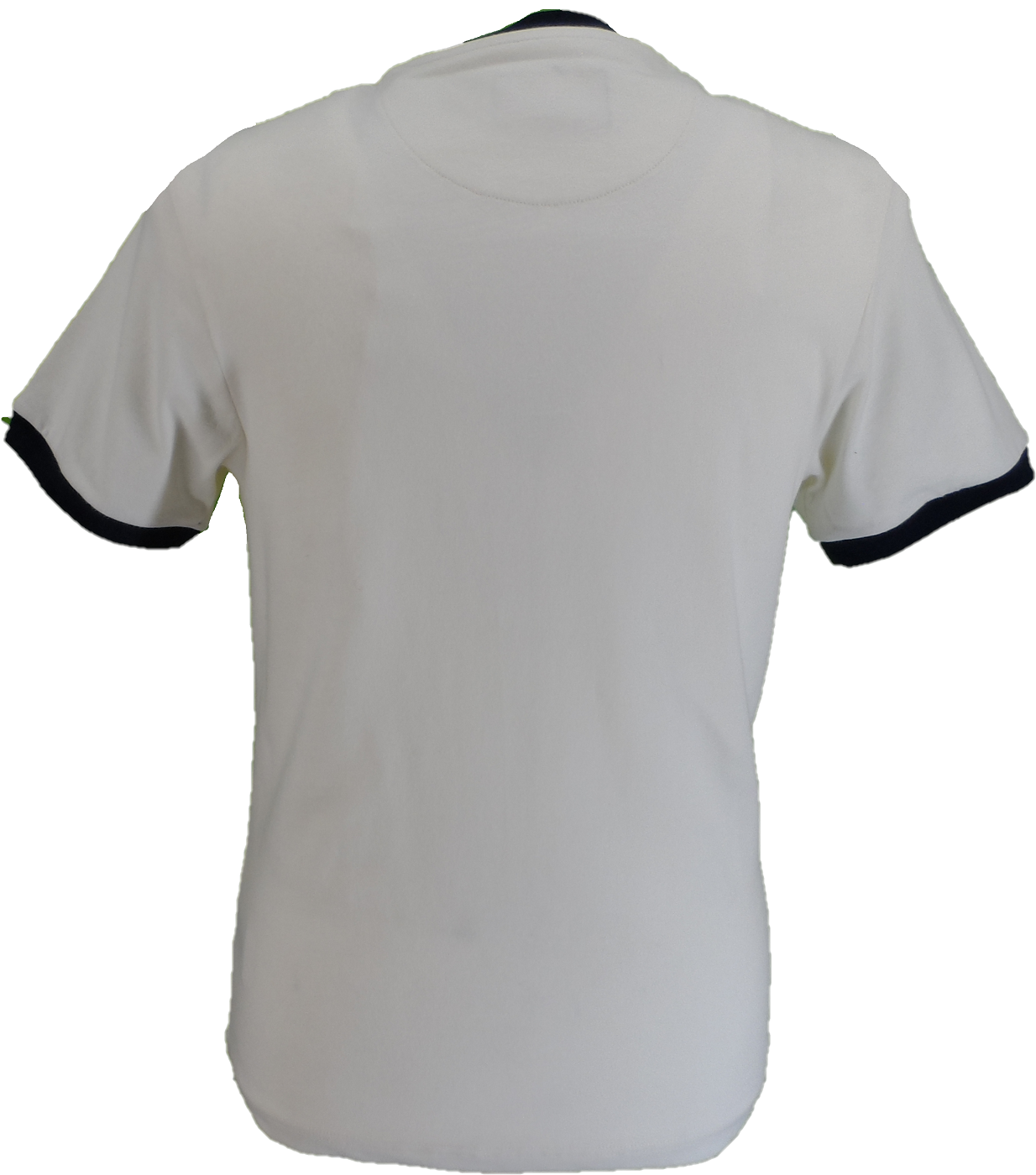 Trojan Mens Ecru Target Ringer logo T-Shirt
