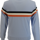 Trojan Mens Powder Blue Twin Stripe Track Tops