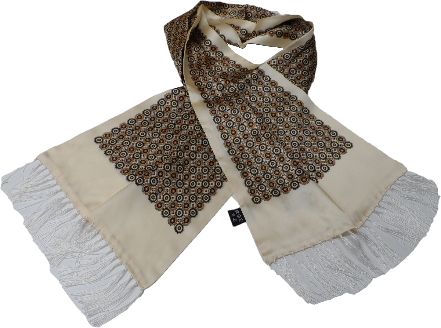 Tootal Mens Retro Geo Print 100% Silk Scarves