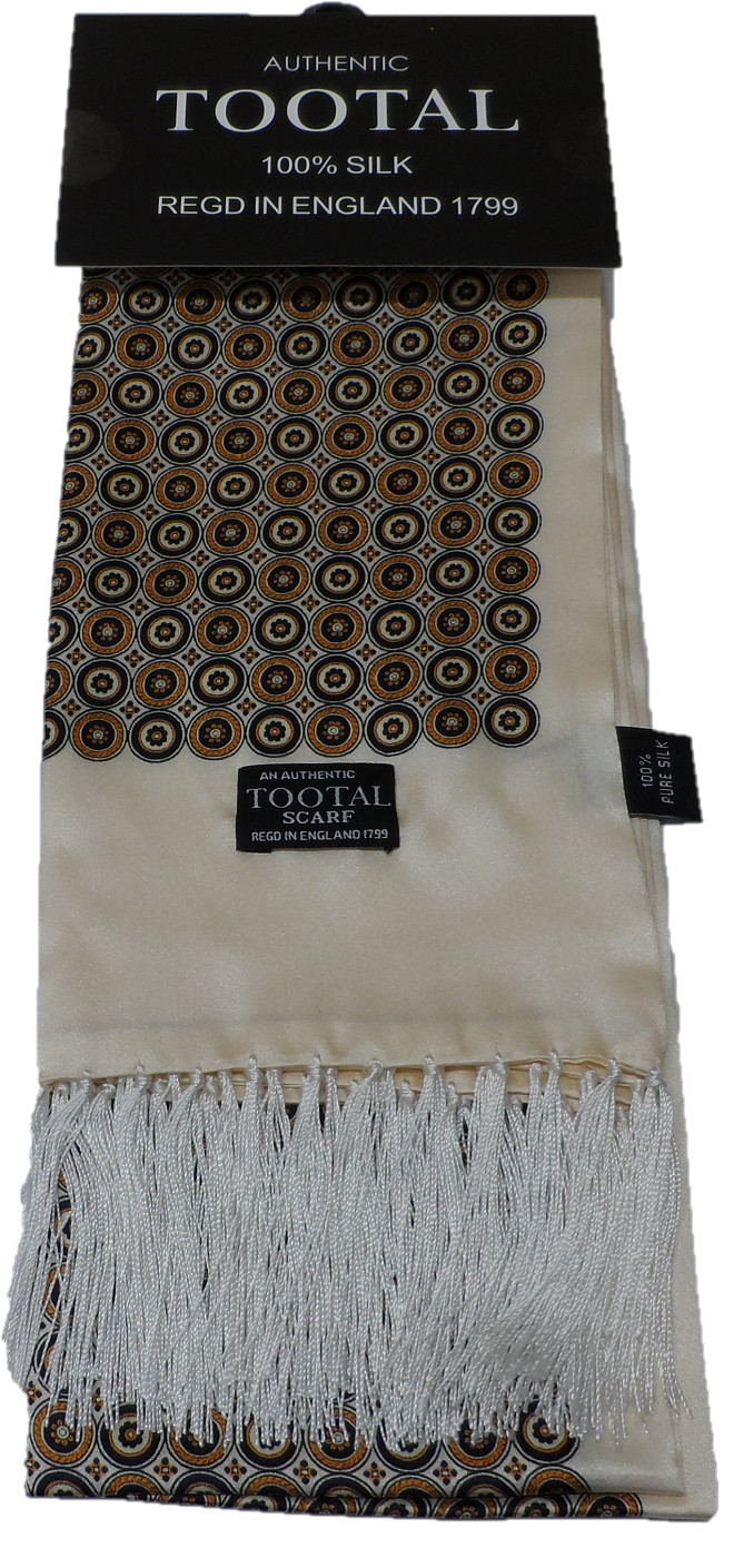 Tootal Mens Retro Geo Print 100% Silk Scarves
