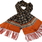 Tootal Mens Retro Paisley Print 100% Silk Scarves