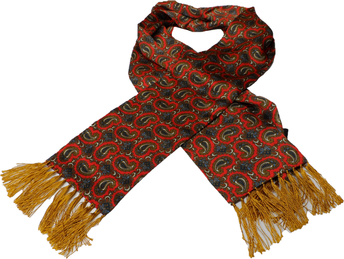 Tootal Mens Retro Paisley Print 100% Silk Scarves