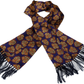 Tootal Mens Retro Paisley Print 100% Silk Scarves