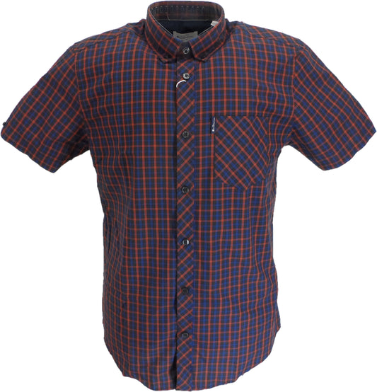 Ben Sherman Mens Sienna Signature House Check Short Sleeved Shirts