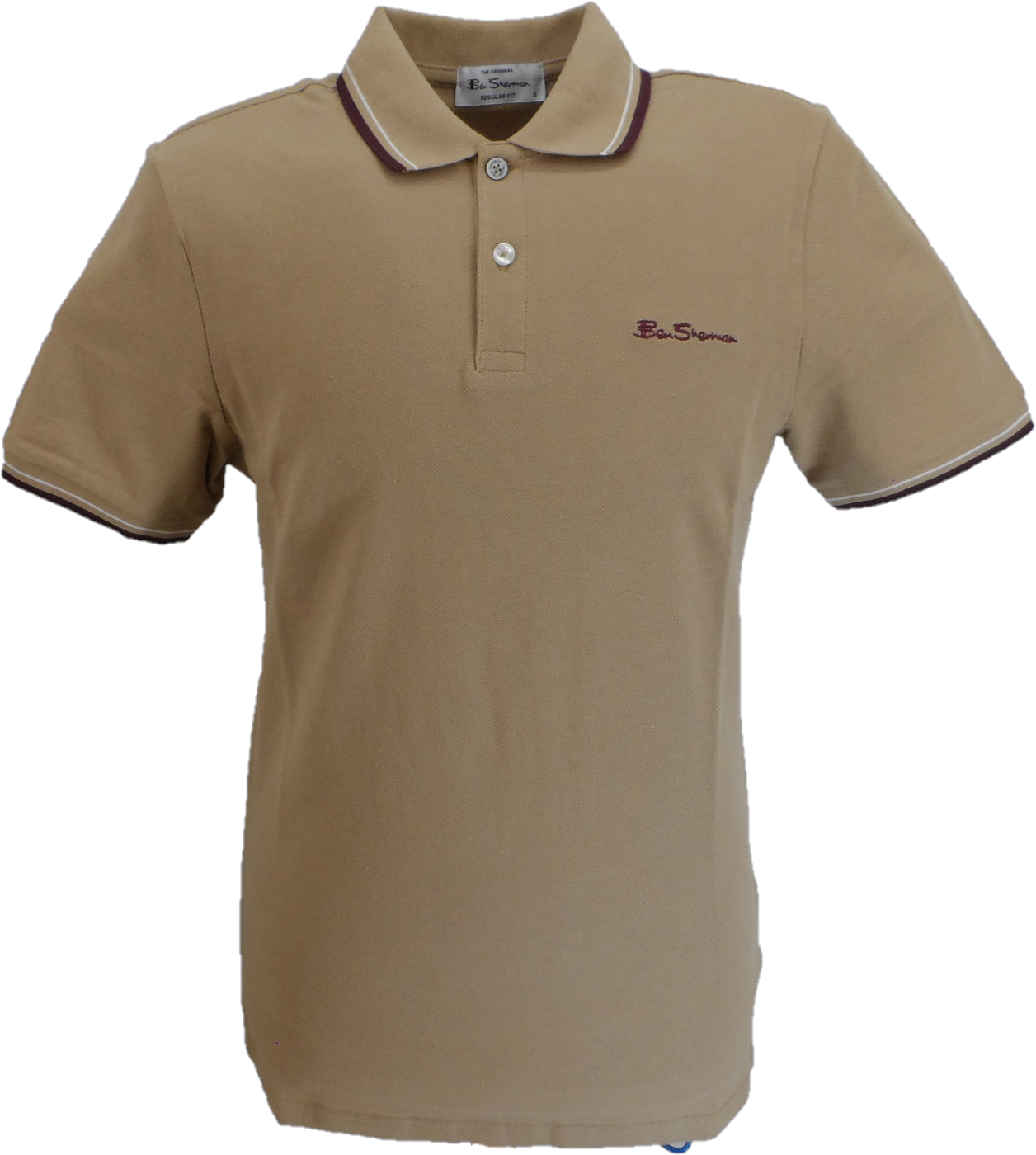 Ben Sherman Men's Signature Biscuit 100% Cotton Polo Shirt