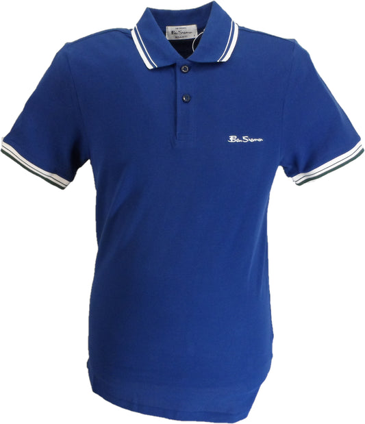 Ben Sherman Men's Blueberry Signature 100% Cotton Polo Shirt