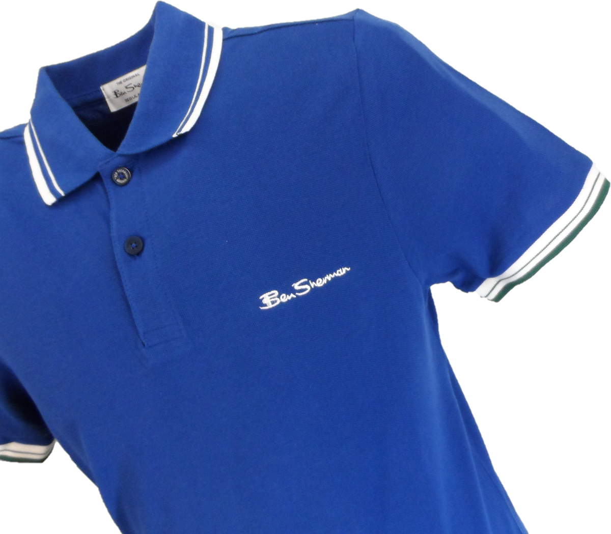 Ben Sherman Men's Blueberry Signature 100% Cotton Polo Shirt