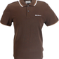 Ben Sherman Men's Signature Dark Brown 100% Cotton Polo Shirt