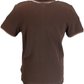 Ben Sherman Men's Signature Dark Brown 100% Cotton Polo Shirt