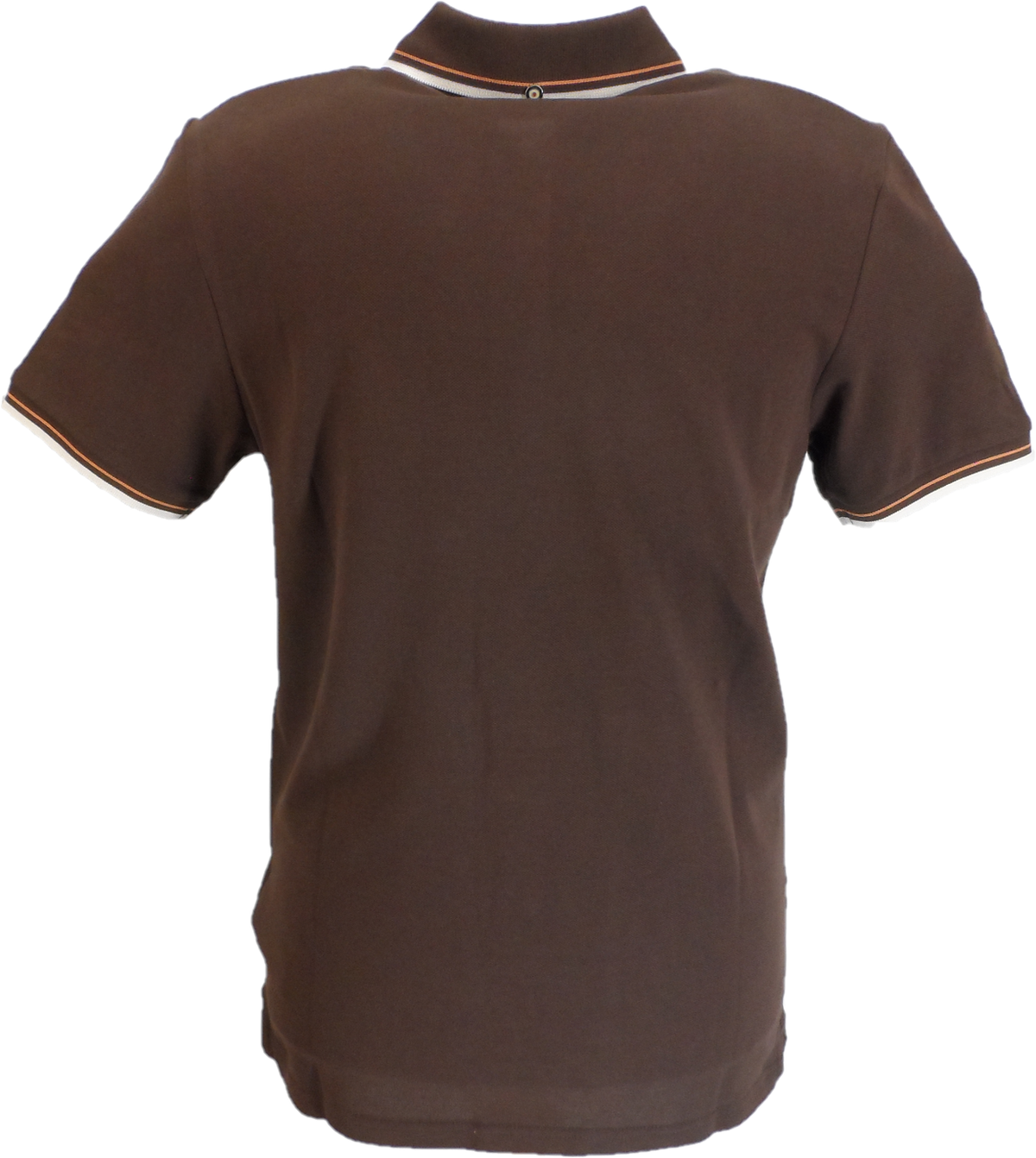 Ben Sherman Men's Signature Dark Brown 100% Cotton Polo Shirt