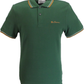 Ben Sherman Men's Signature Green 100% Cotton Polo Shirt