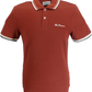 Ben Sherman Men's Sienna Red Signature 100% Cotton Polo Shirt