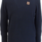 Trojan Mens Navy Blue Union Flag Elbow Fine Gauge Jumper