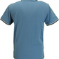 Lambretta Mens Dark Blue Houndstooth Print Cotton Polo Shirts