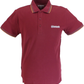 Lambretta Burgundy Retro Target Logo 100% Cotton Polo Shirts