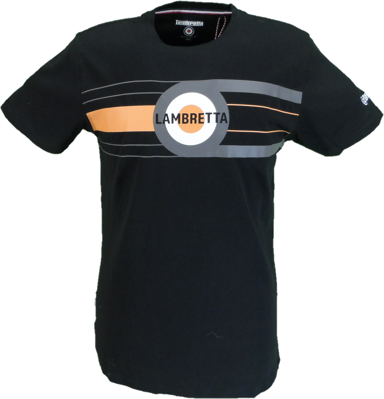 Lambretta Mens Black Target Brand T Shirt