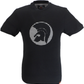 Trojan Records Mens Black Applique Houndstooth Jacquard T-Shirt