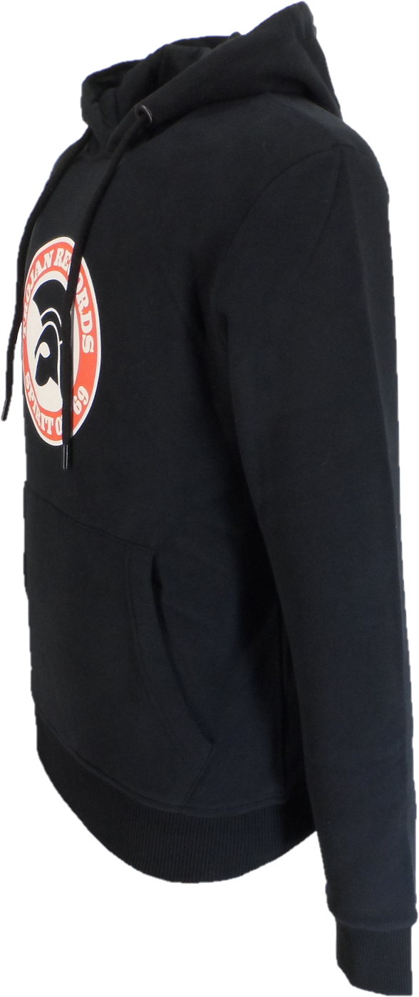Trojan Mens Spirit of 69 Hoodie  Black Hooded Top